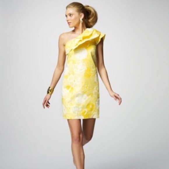 Lilly Pulitzer Sandra One Shoulder Ruffle Mini Dress - Picture 2 of 9